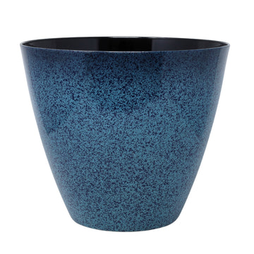 30cm Ocean Blue Fusion Savannah Round Plastic Planter