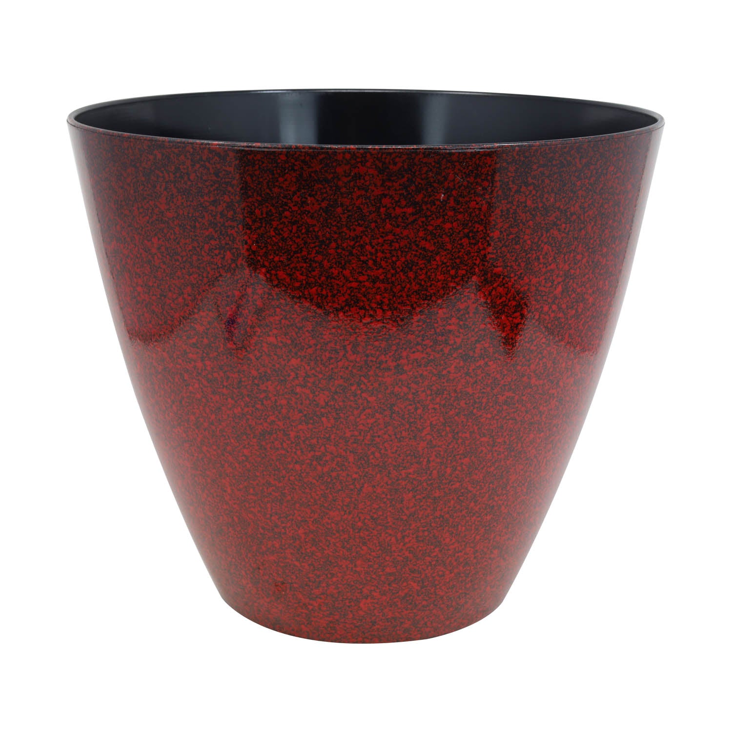 30cm Cherry Red Fusion Savannah Round Plastic Planter