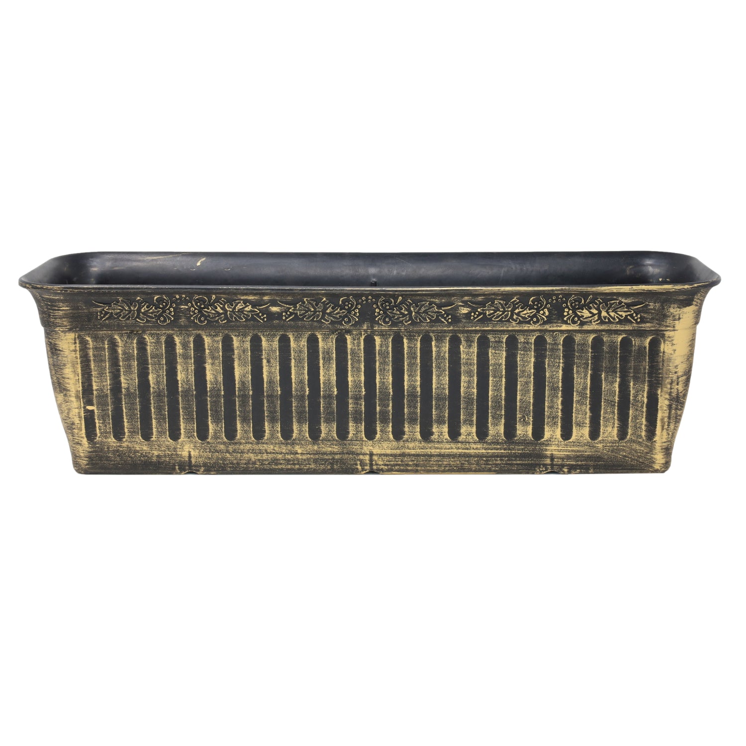 60cm Gold Plastic Trough Planter