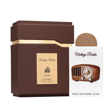 100ml Lattafa Vintage Radio Eau de Parfum Unisex Perfume