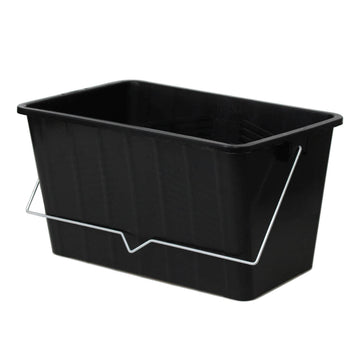 15L Black Paint Plastic Scuttle with Metal Handle