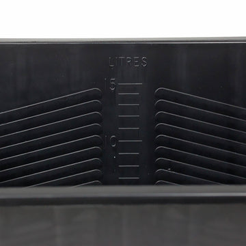 15L Black Paint Plastic Scuttle with Metal Handle