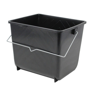 5L Black Ribbed Scuttle with Metal Handle