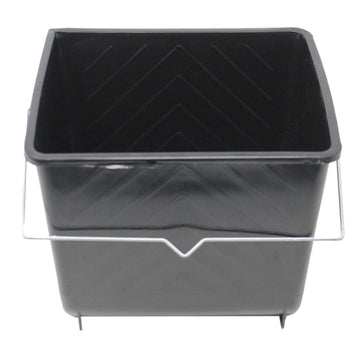 5L Black Ribbed Scuttle with Metal Handle