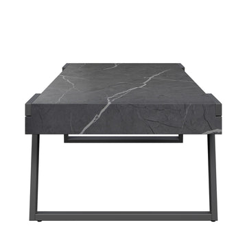 10cm Thick Verve Grey Marble Effect Coffee Table