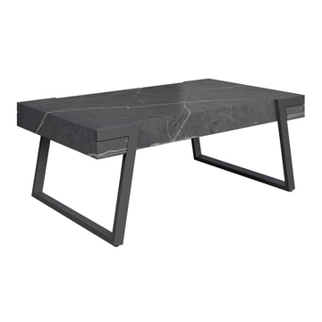 10cm Thick Verve Grey Marble Effect Coffee Table