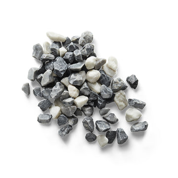 Mixed Grey White Black Stone Chippings 12-25mm