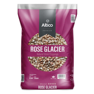 Rose Glacier Natural Stone Chippings 14-20mm