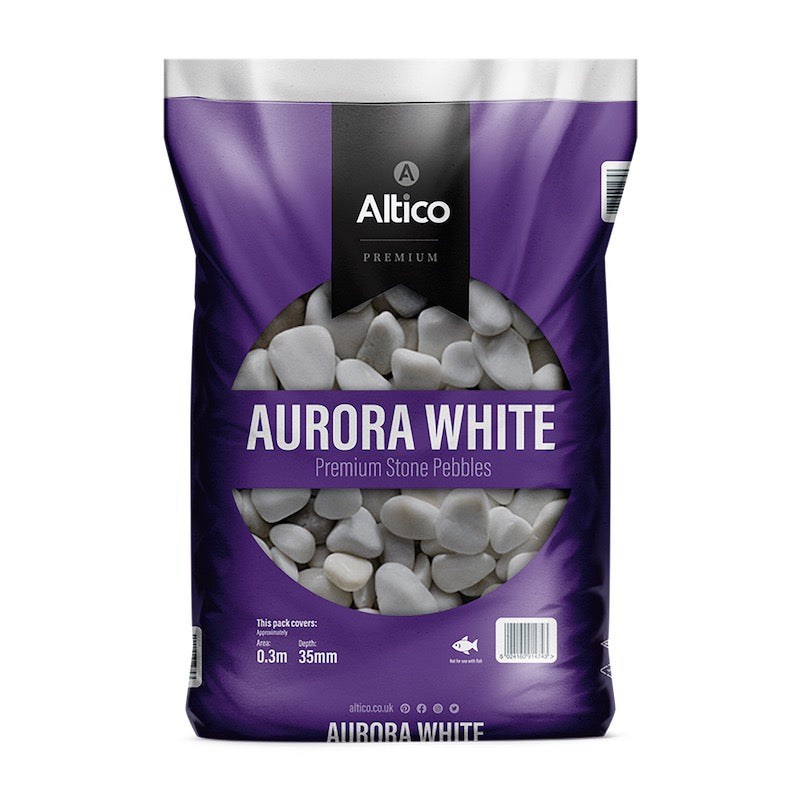 Altico Aurora White 20kg Bag Stone Chippings 20-30mm