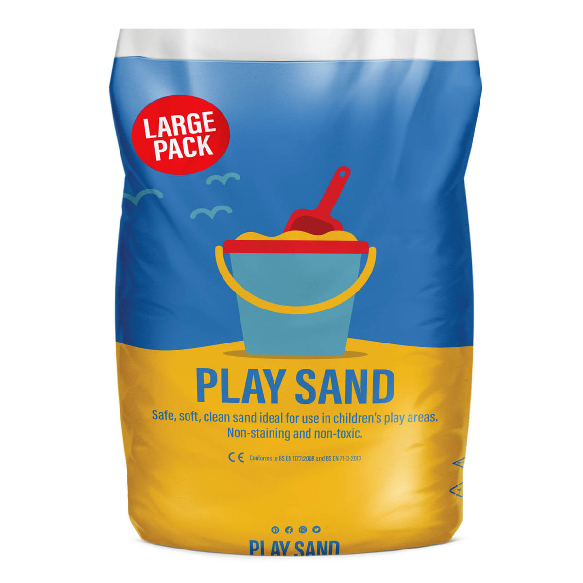 15kgs Large Bag Silica Magic Play Sand for Kids Made in UK