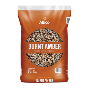 Burnt Amber Bulk Bag 800kg Stone Chippings 8 - 12mm