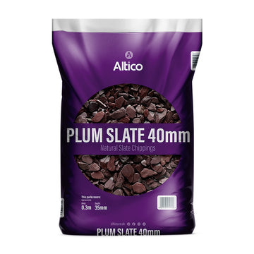 Plum Slate 40mm Bulk Bag 800kg Stone Chippings 20 - 40mm