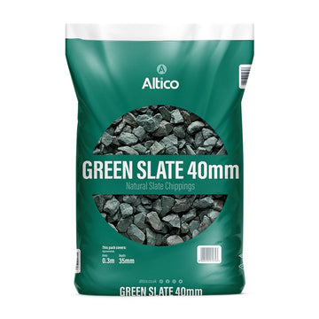 Green Slate 40mm Bulk Bag 800kg Stone Chippings 20 - 40mm