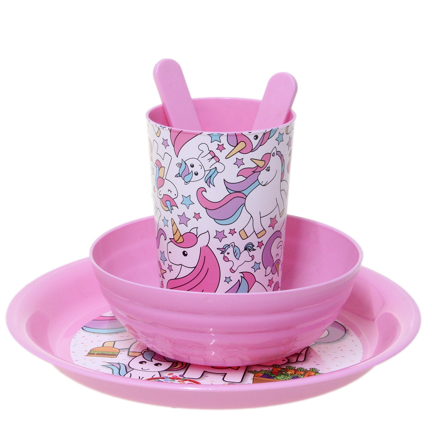 Girls plate outlet set