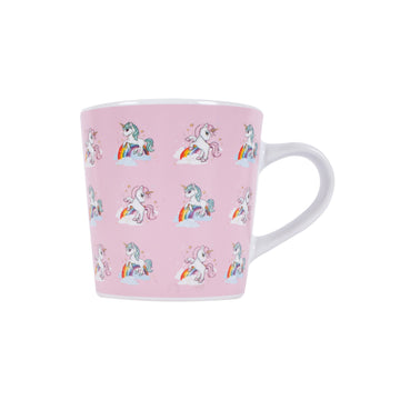 Unicorn Kiddie Mug Pink Kids 260ml Stoneware Cup