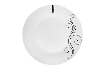 White Dinner Plate Minimalist Elegance 26cm
