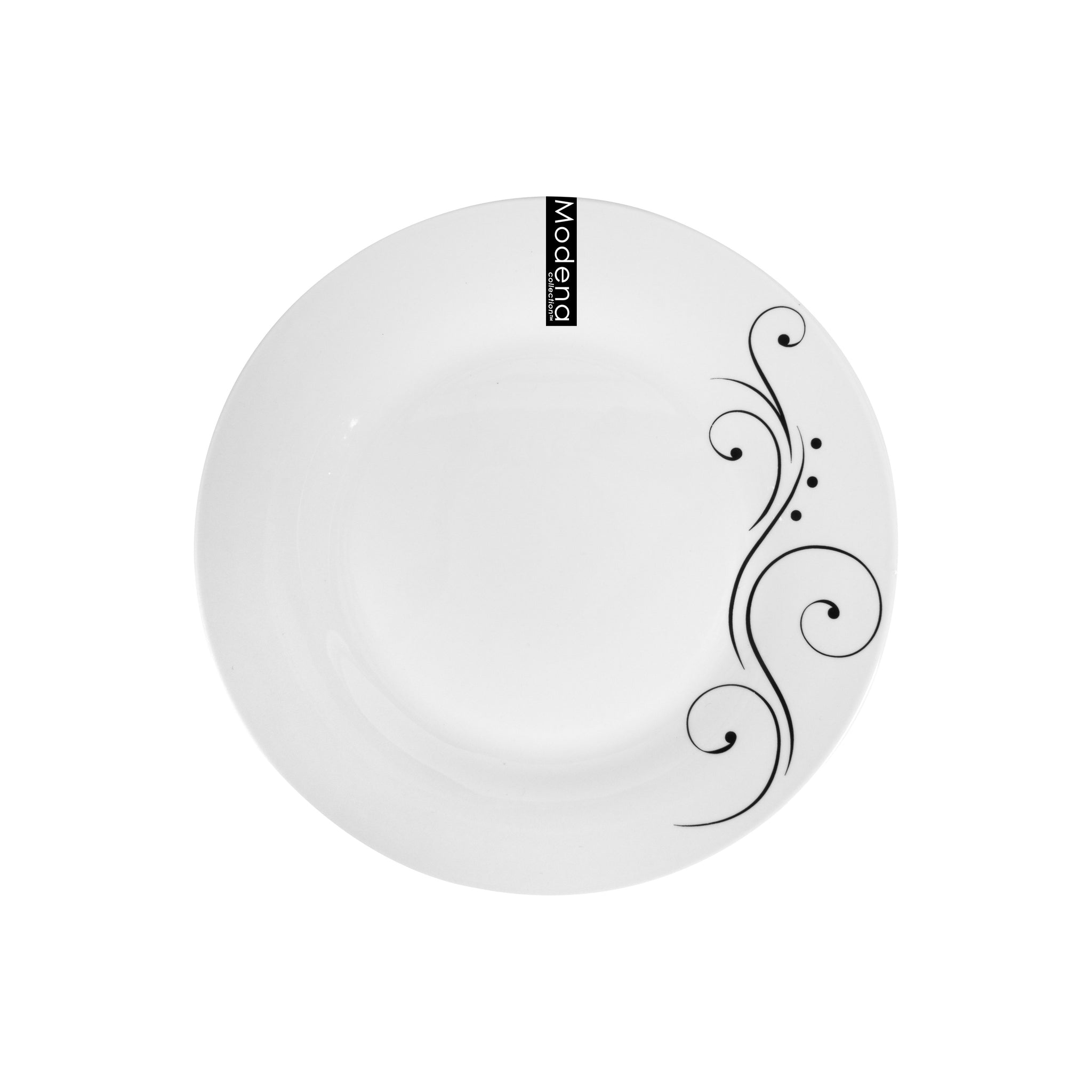 White Side Plate Minimalist Elegance 19cm