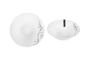 White Serving Bowl Minimalist Elegance 18cm