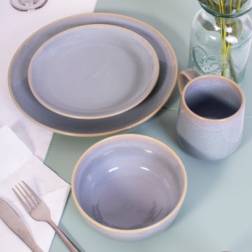 24Pcs Stoneware Dinnerware Set