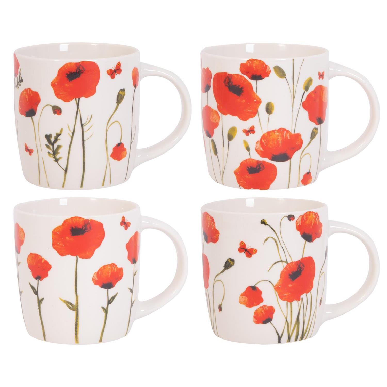 Set Of 4 Coffee Mug Porcelain