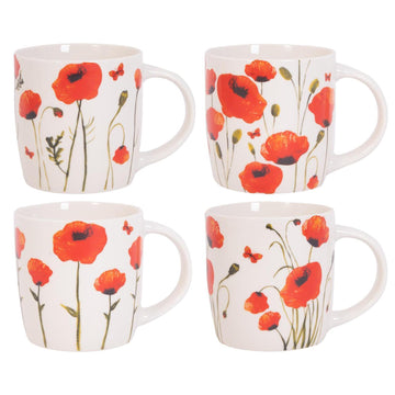 Set Of 4 Coffee Mug Porcelain