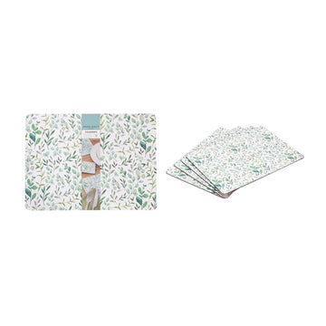 4Pcs Eucalyptus Cork Backing Non Slip Rectangular Placemats