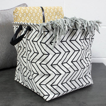33cm Geometric Collapsible Storage Basket