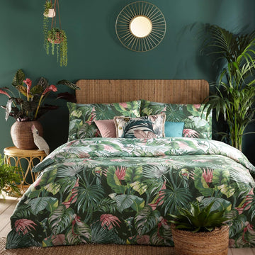 Furn Amazonia Duvet Cover Set, Double, Jade Green