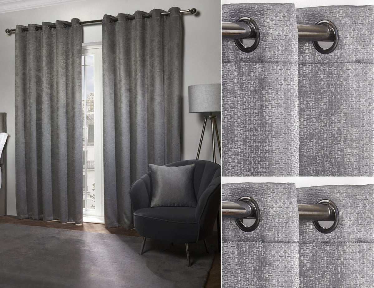 Charcoal Grey Thermal Blackout Curtains 66x90