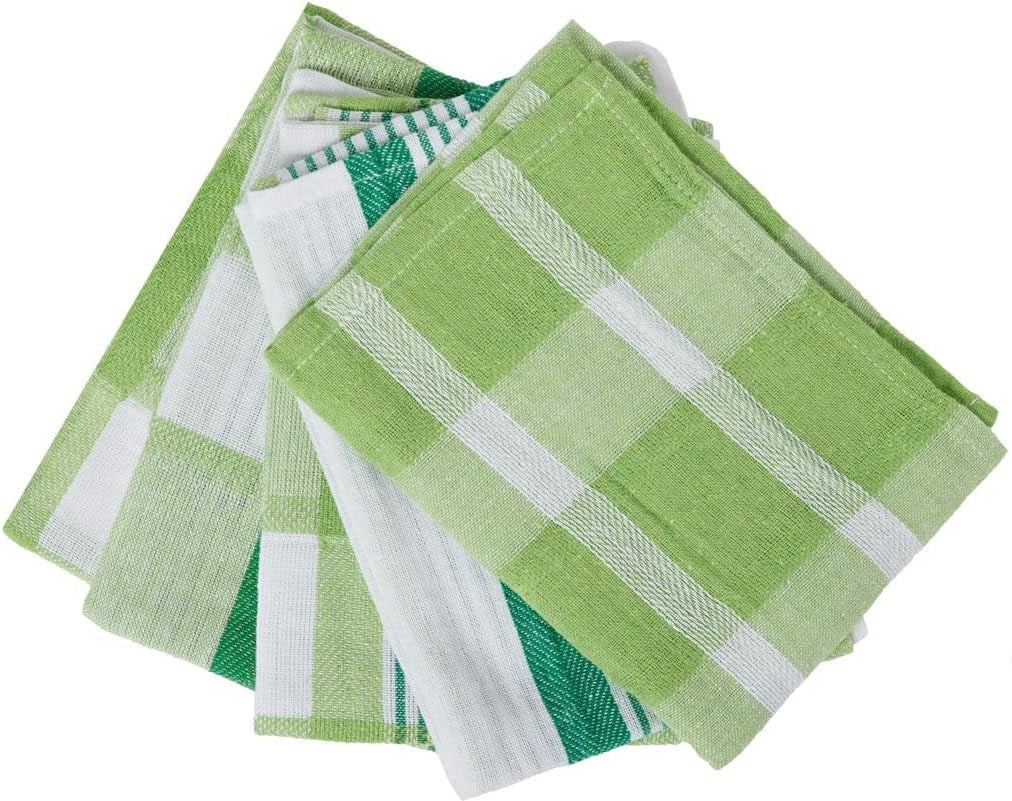 5pk Kitchen Tea Towel Set - Green