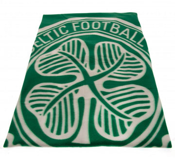 Celtic Football Club FC Fleece Blanket Throw, 120x150cm - Green