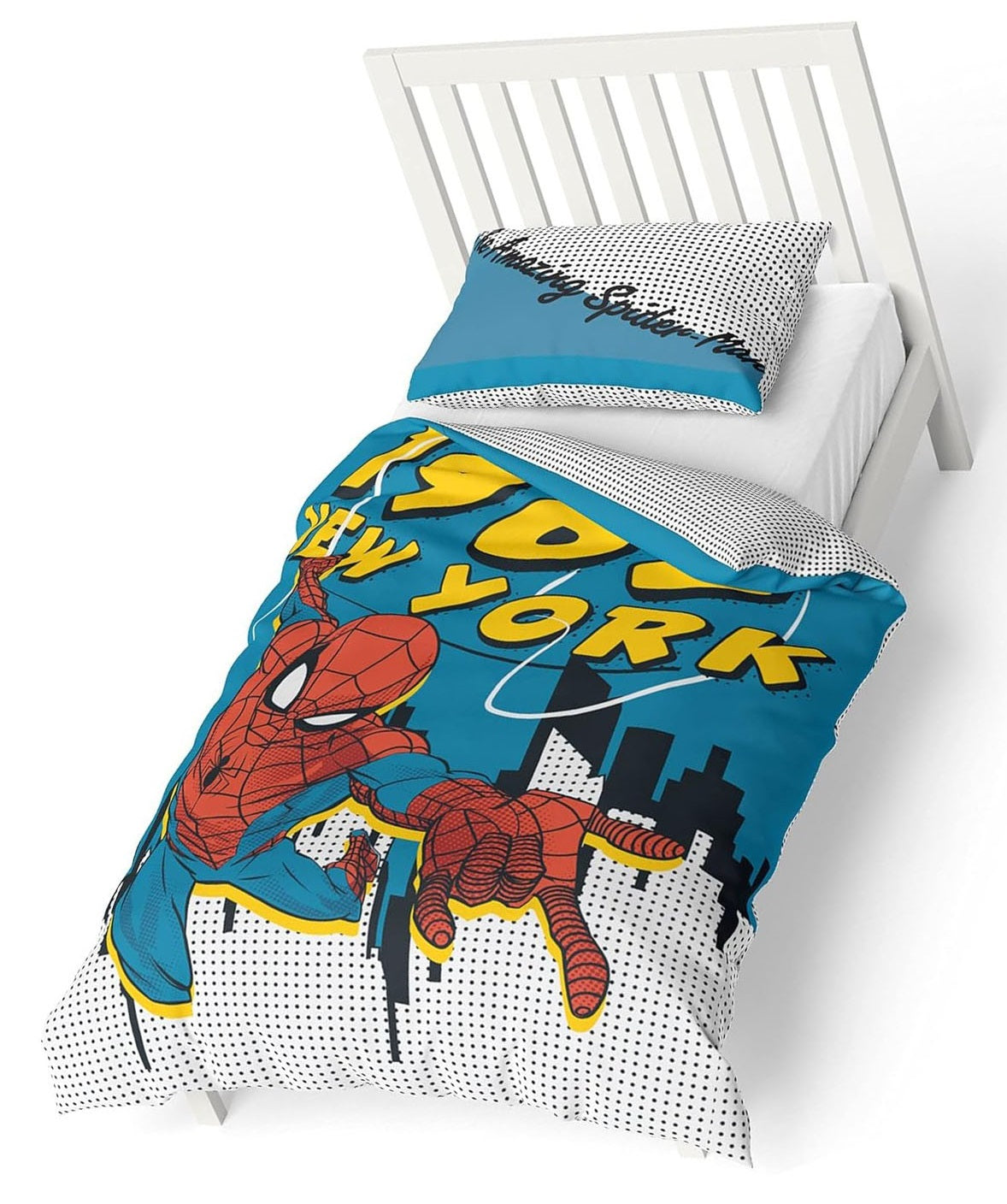 The Amazing Spider-man Duvet Cover Set, Single, Blue & Red