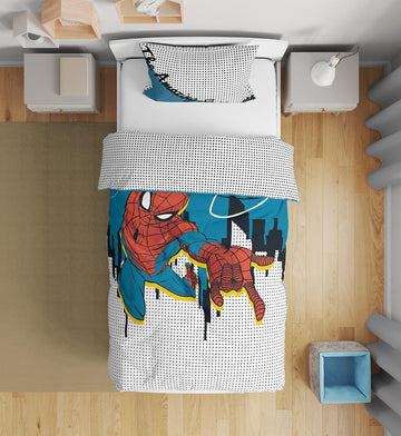 The Amazing Spider-man Duvet Cover Set, Single, Blue & Red