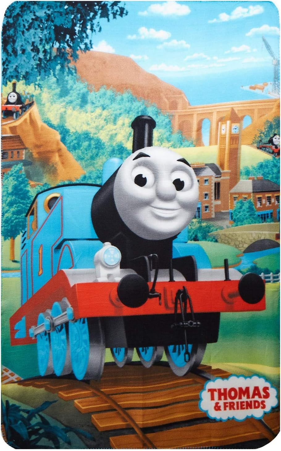 Thomas The Tank Engine Fleece Blanket, 100x150cm - Blue