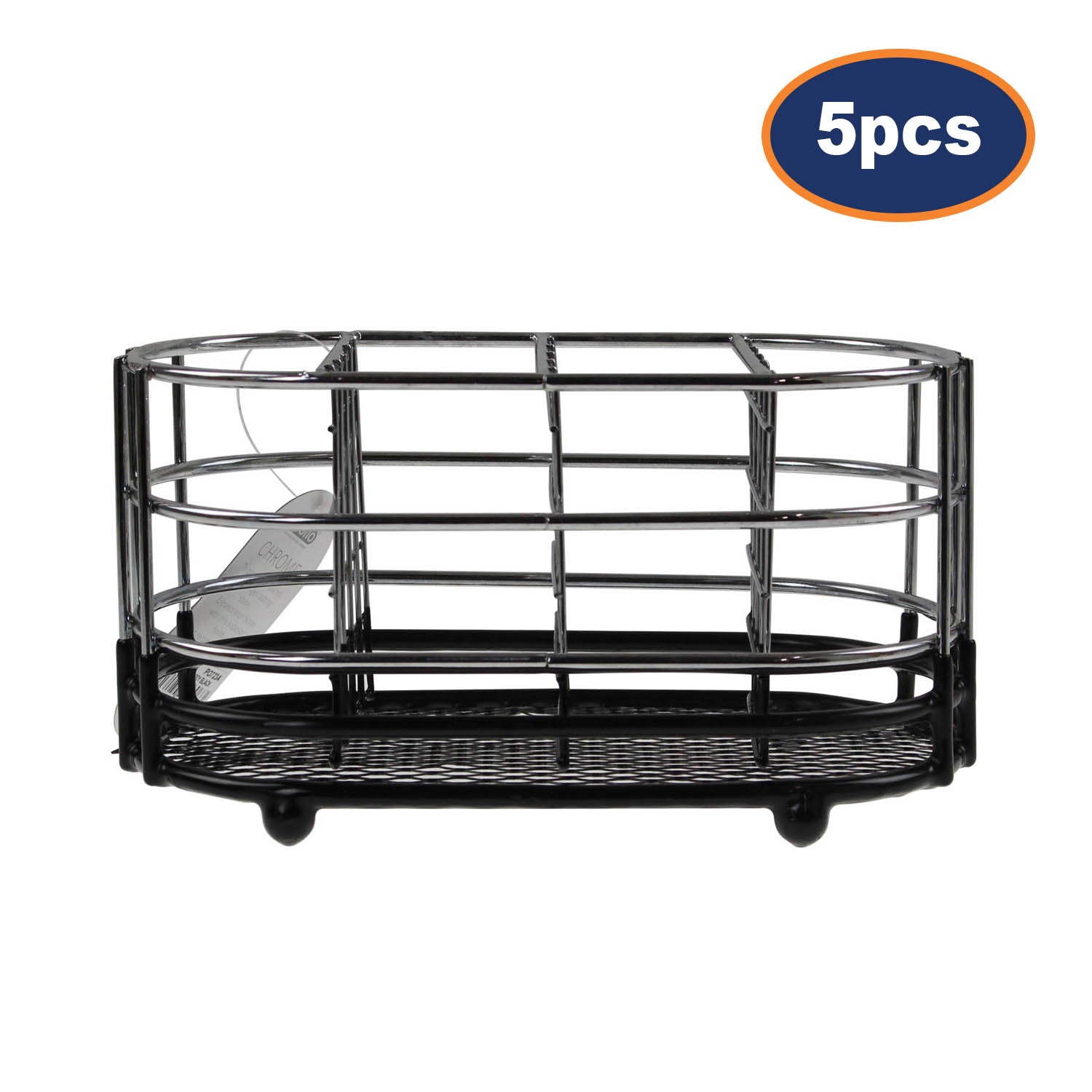 5pcs Apollo Dipped Black Cutlery Caddy