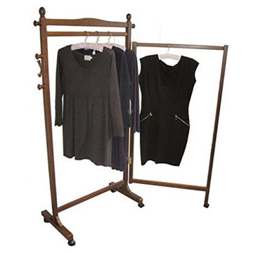 162cm Wooden Foldable Clothes Rail Hanging Stand