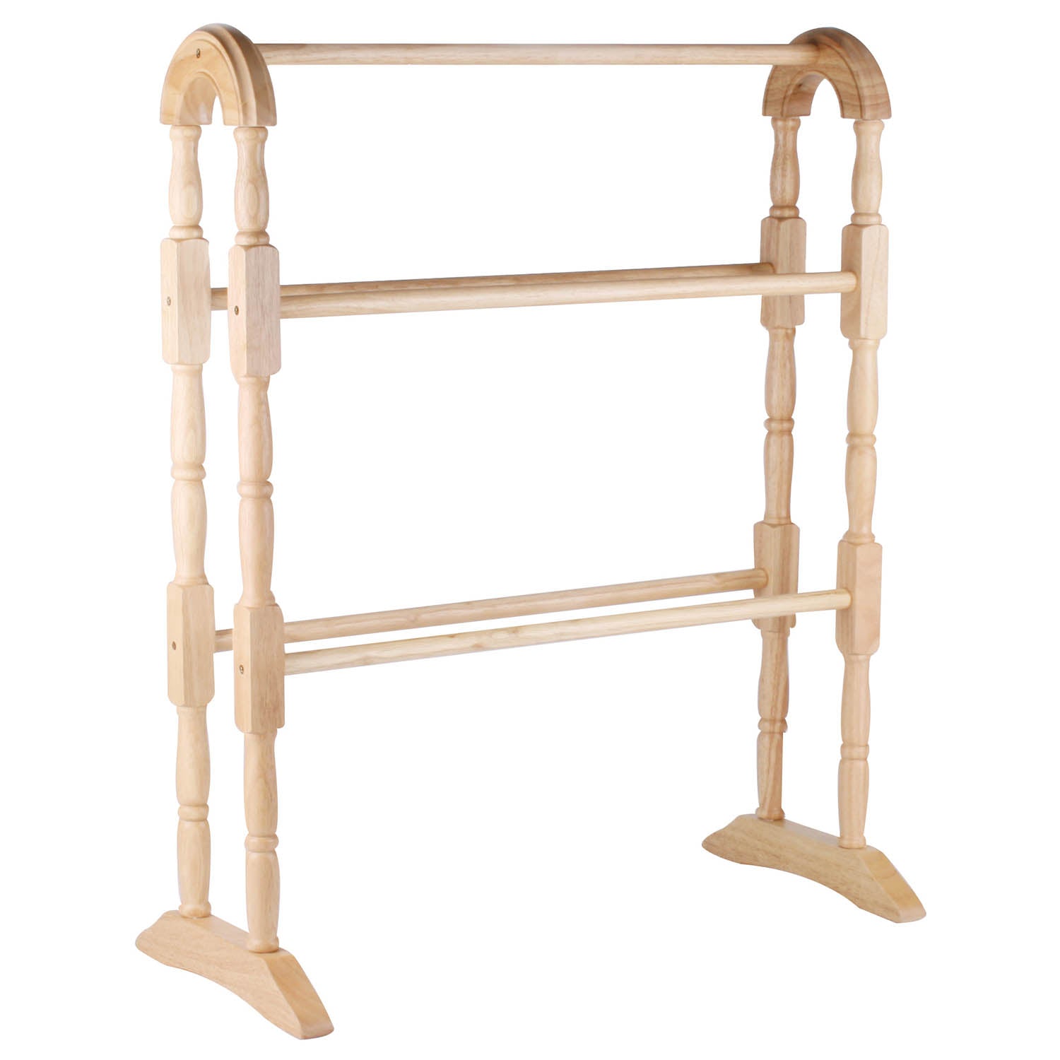Natural Vintage Wooden Towel Holder Rail