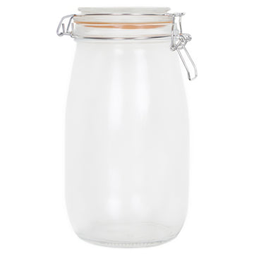 3Pcs 2.2L Glass Airtight Food Storage Jars