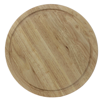 Hevea Wood Round Chopping Board 30cm