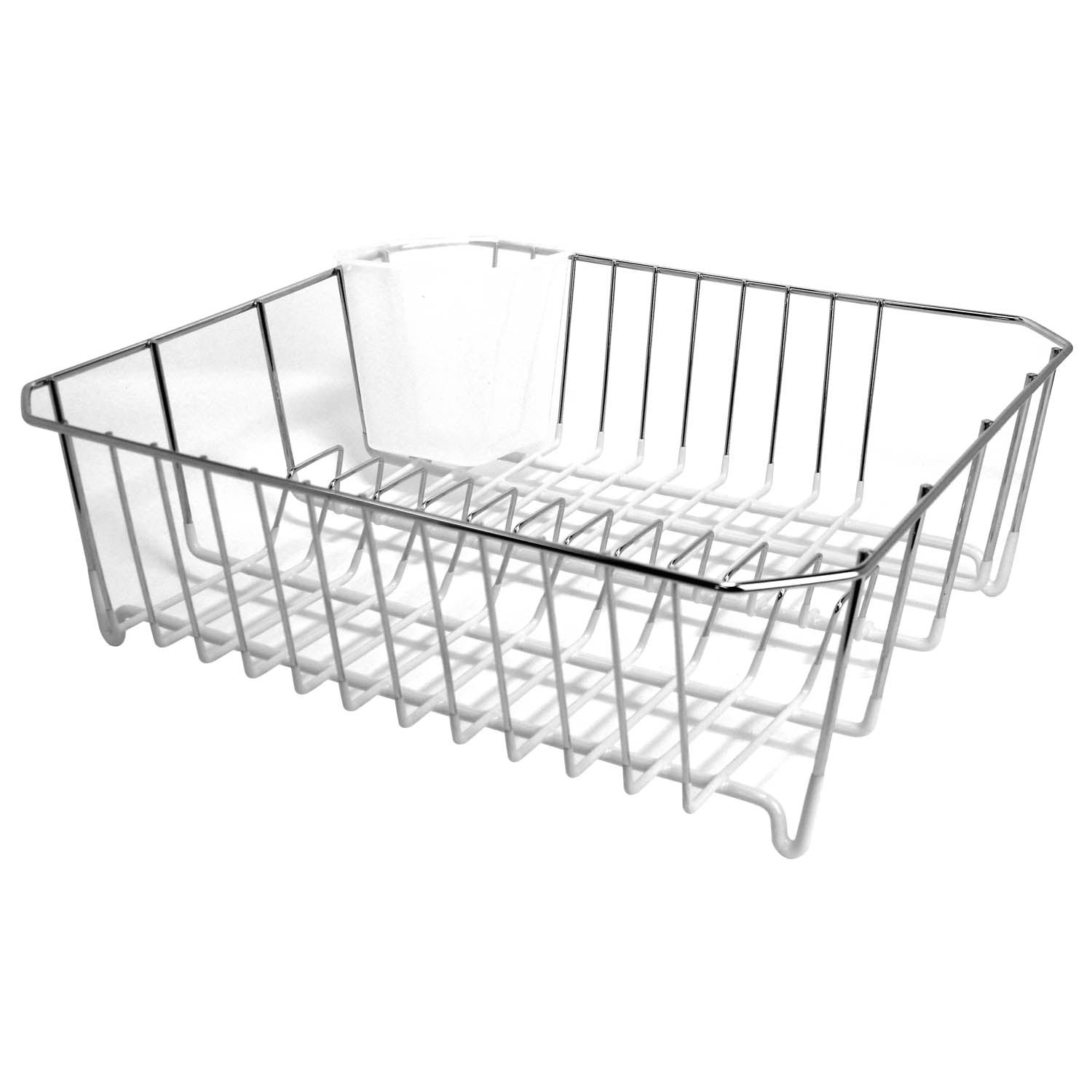 Cream Chrome Dip Dish Drainer