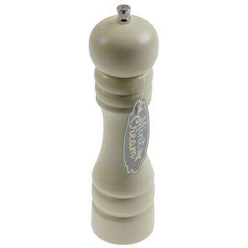 Kitchen 21cm Cream Wooden Manual Pepper Herb Spice Grinder