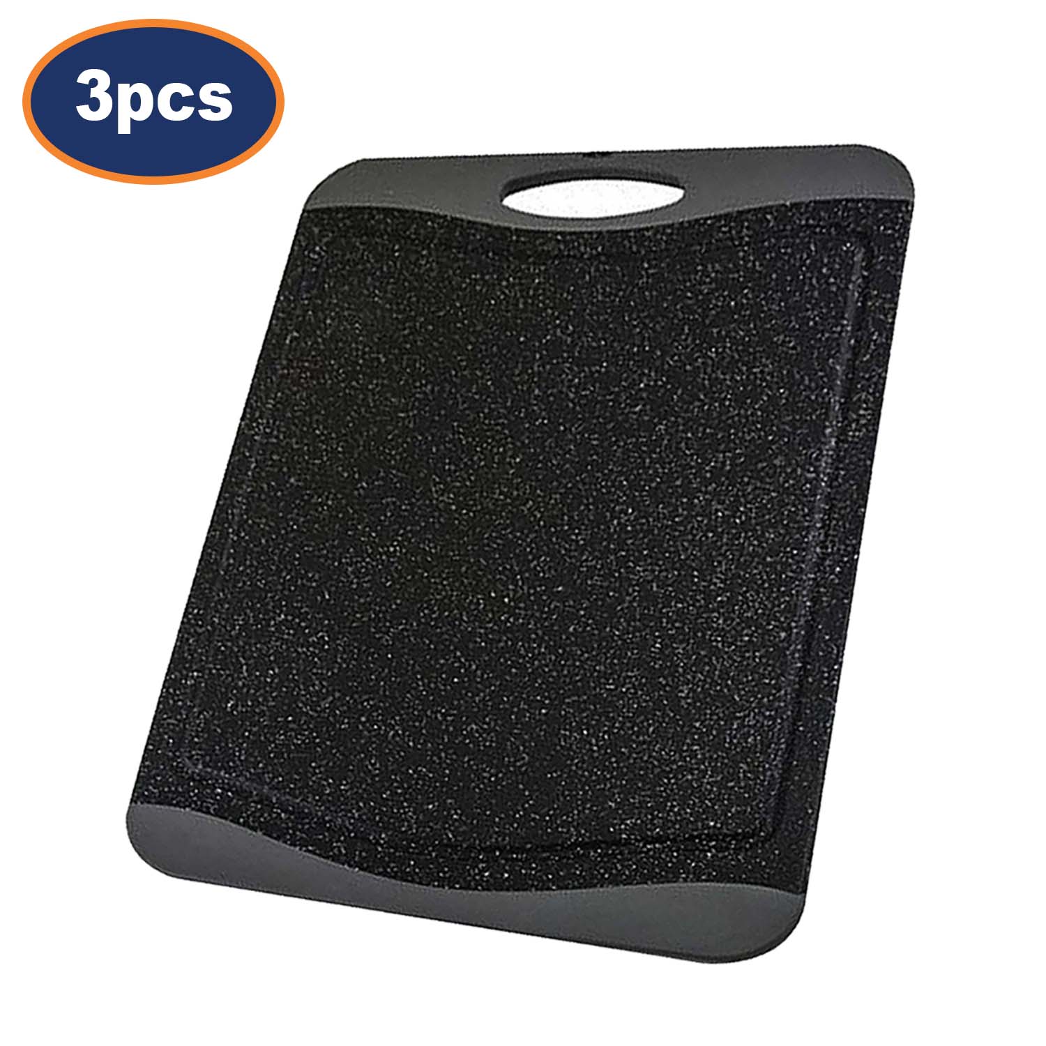 3Pcs Large Silicone Granite Effect Double Sided Chopping Boards