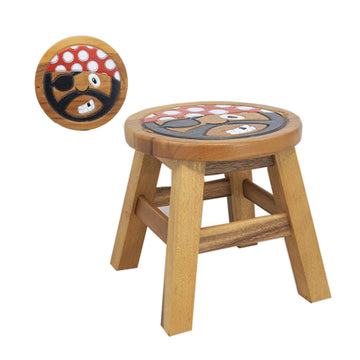 Pirate Design Kids Wooden Stool