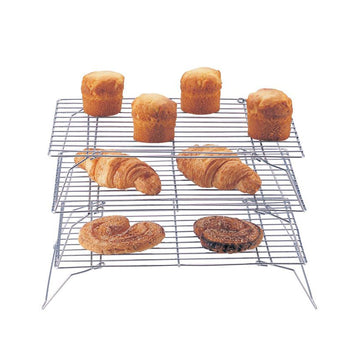 3 Tier Stackable Chrome Cake Cooling Rack