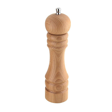 Apollo 21cm Beech Wood Pepper Mill Kitchen Herb Shaker Grinder