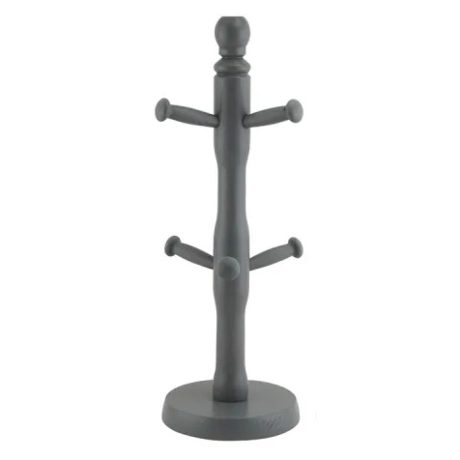6Hooks Grey Finish Wooden Mug Tree