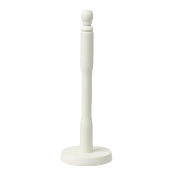 Wooden Kitchen Paper Towel Roll Holder Stand Rack Cream