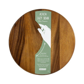 36cm Acacia Wood Round Rotating Board Lazy Susan
