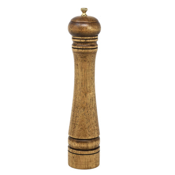 27cm Wooden Salt Mill with Golden Knob