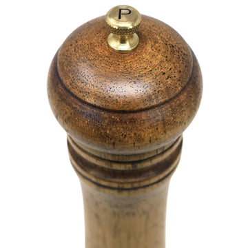 27cm Wooden Pepper Mill with Golden Knob